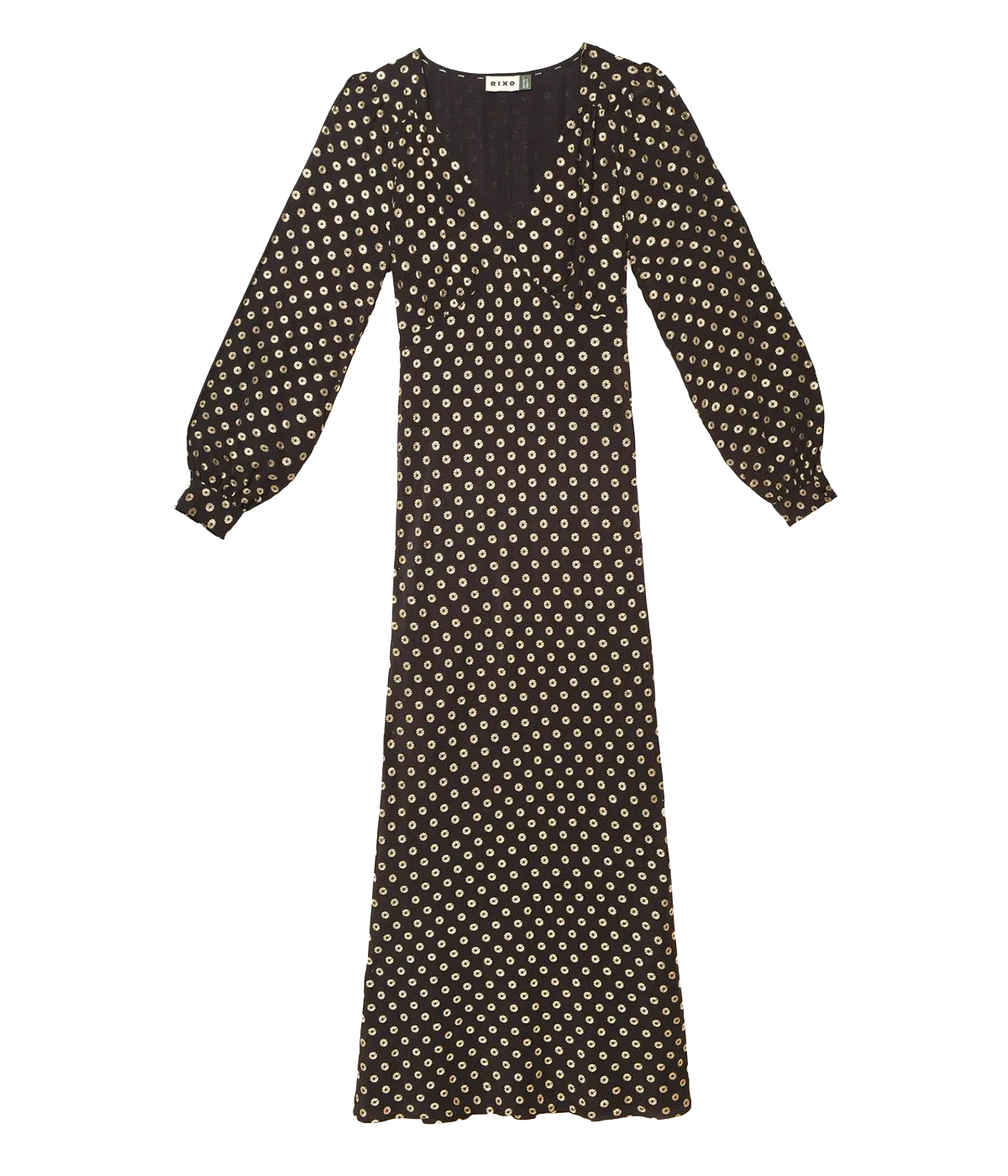 Mavis Dress in Shibori Gold