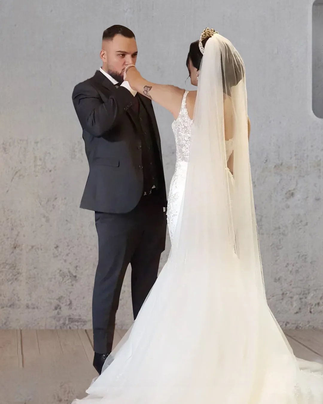 Mermaid Long Mermaid Lace Wedding Dresses Tulle Straps with Appliques