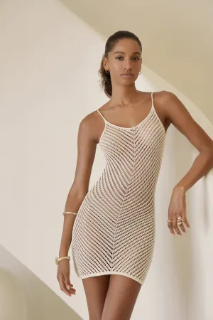 MERMAID SHORT DRESS  | CREAM
