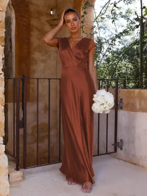 Mermaid V-neck Party Dress with Fitted Bodice