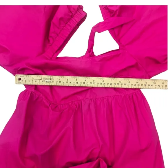 Minkpink Yasamin Tiered Midi Dress NEW Womens Small Barbiecore Revolve Pink