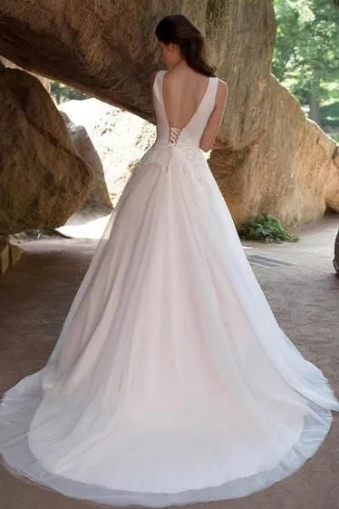 Modern A-line Tulle Bridal Dresses 2020