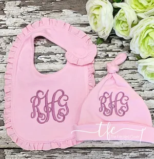 {Monogrammed Baby Bib}