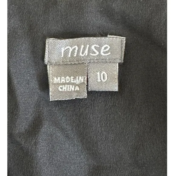 Muse Y2K Silk Floral Sequin Detail Dress Size 10
