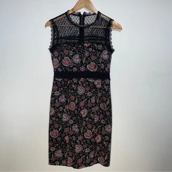 NANETTE LEPORE - Adela Floral-Jacquard Sleeveless Dress - Women’s Size 0