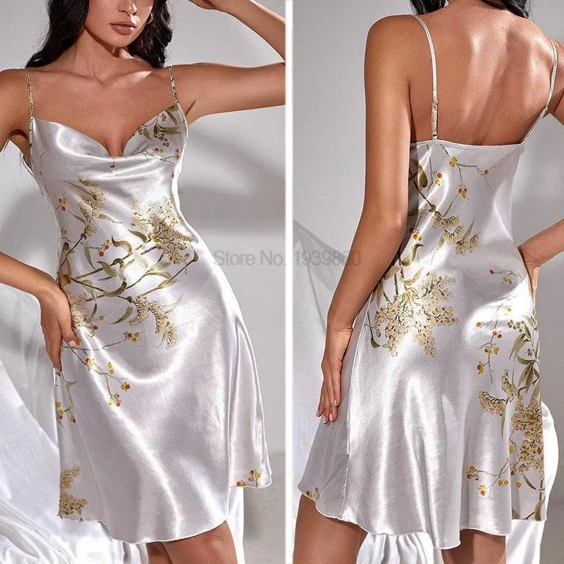 Nightgown Satin Kimono