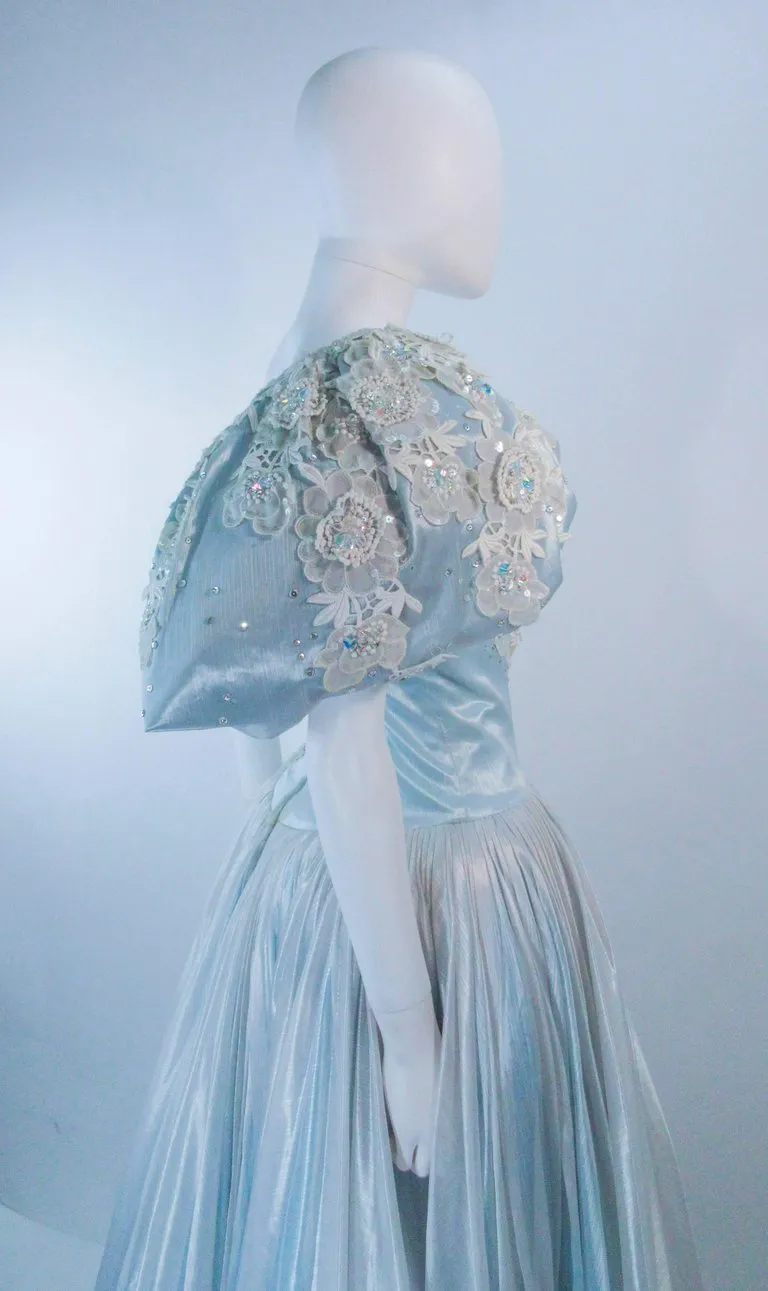 NOLAN MILLER Blue Gown, One Shoulder Size 2-4