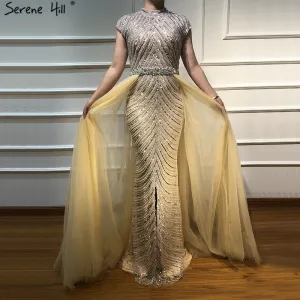 O-Neck Sleeveless Beading Evening Dresses