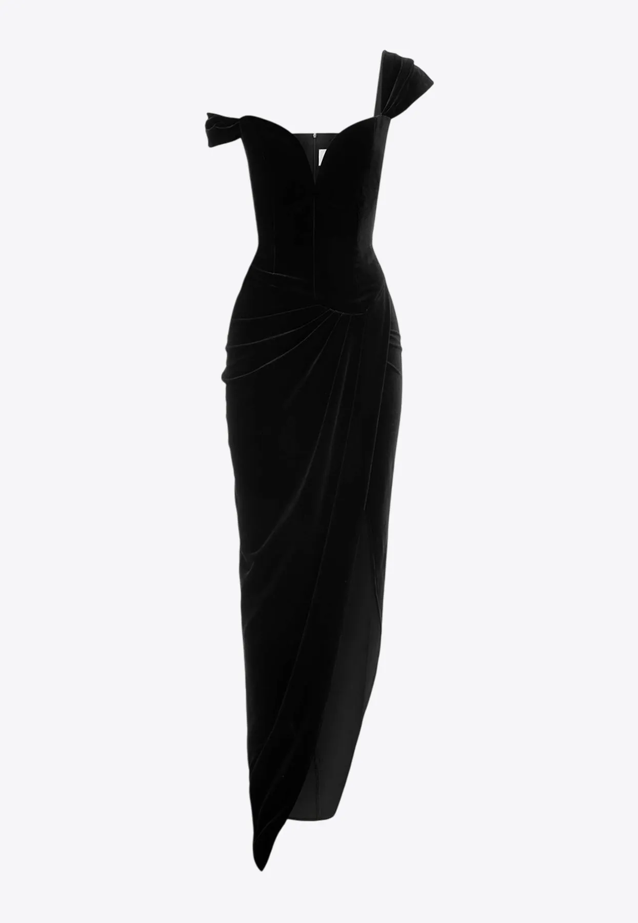 Off-Shoulder Longline Corset Gown