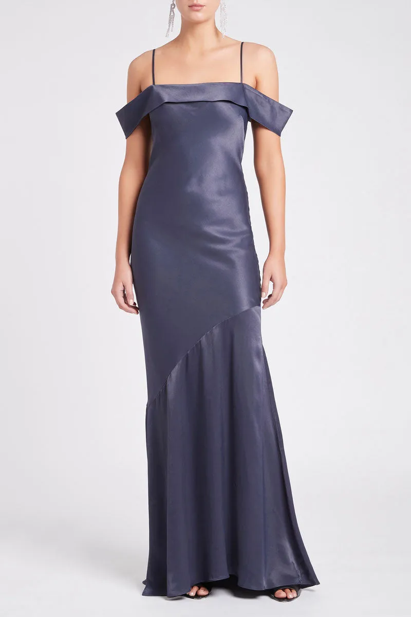 Olivia Slip Gown Navy