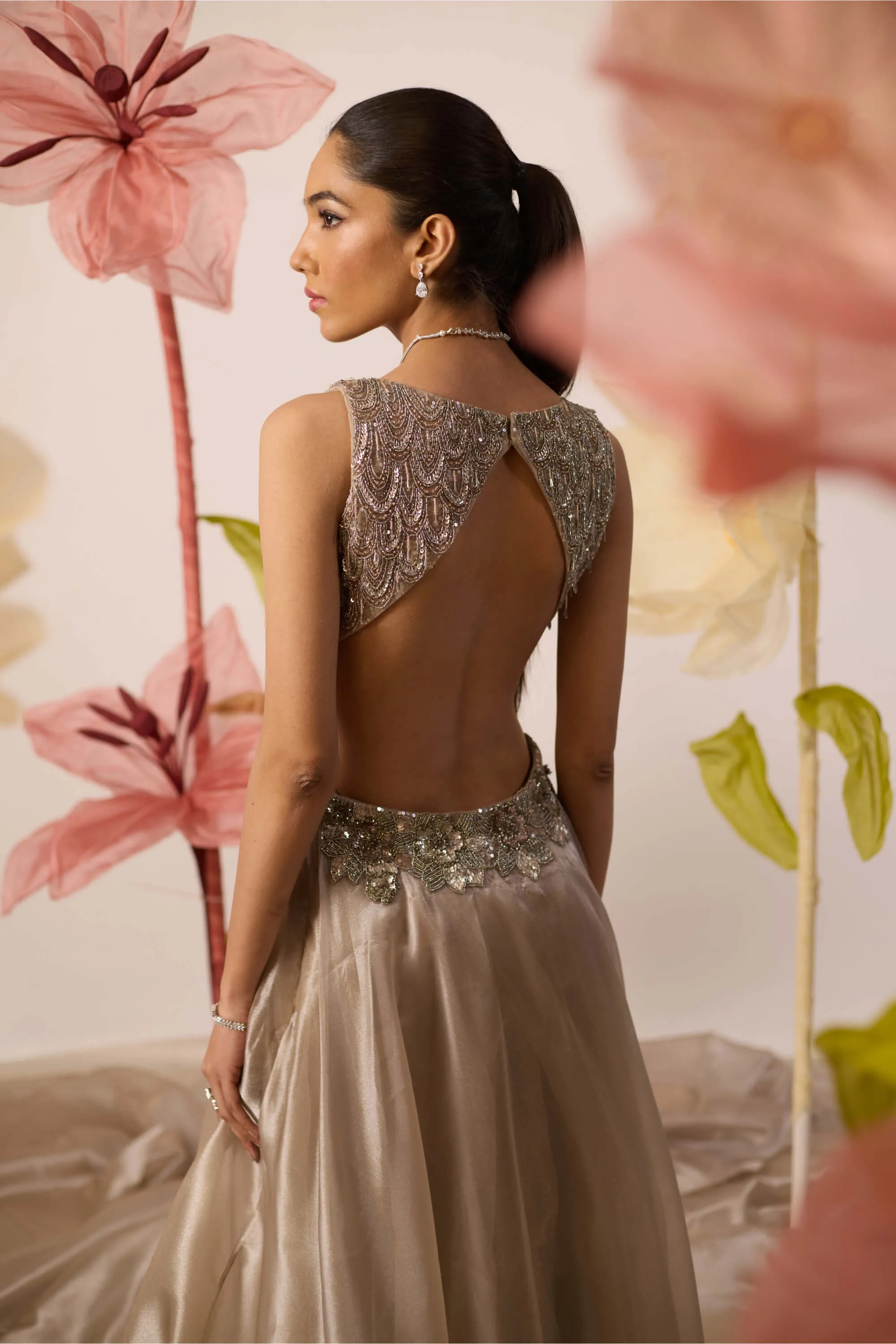 Orchid gray gown