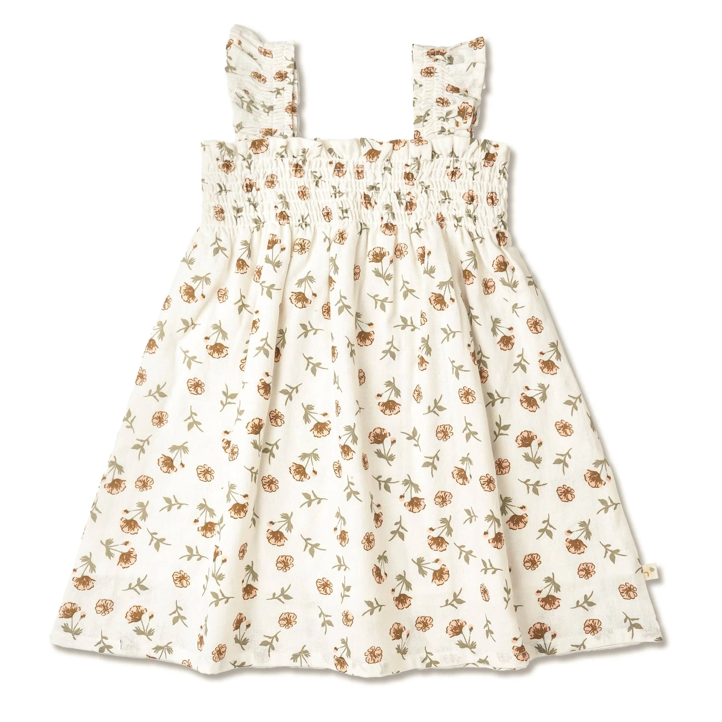 Organic Smocked Sundress - Fleur