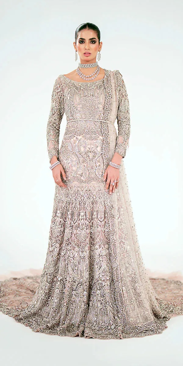 Pakistani Bridal Dress in Royal Embellished Gown Style