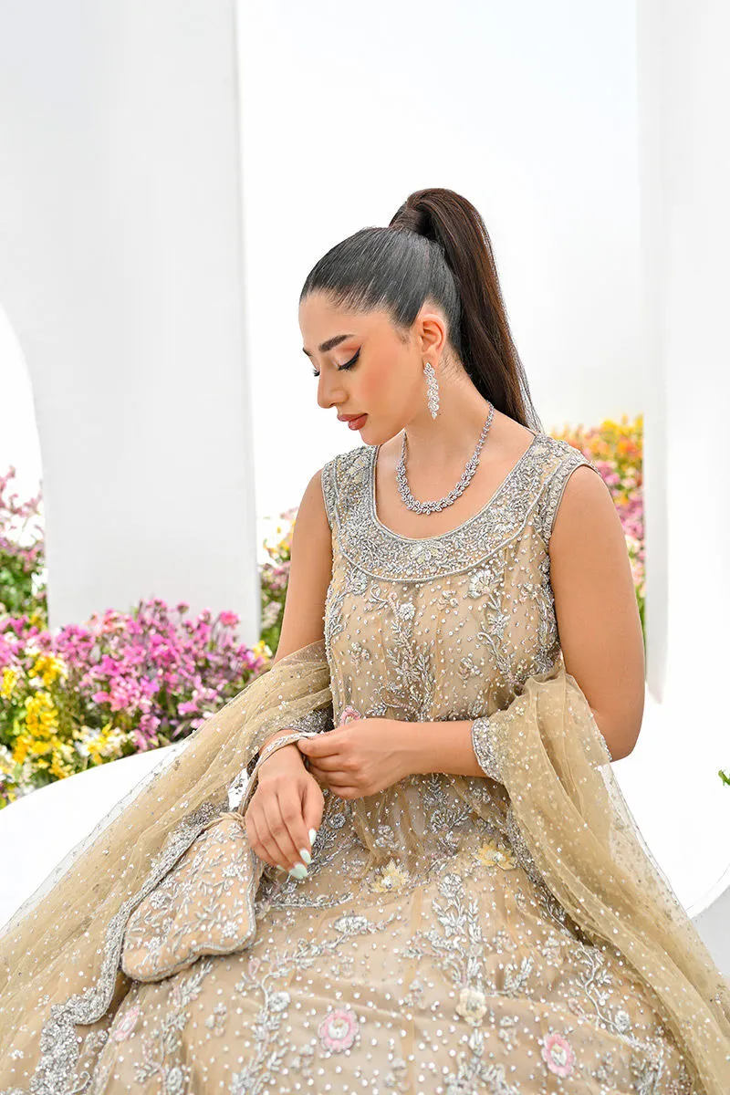 Pakistani Bridal Dress in Royal Gown Lehenga Style