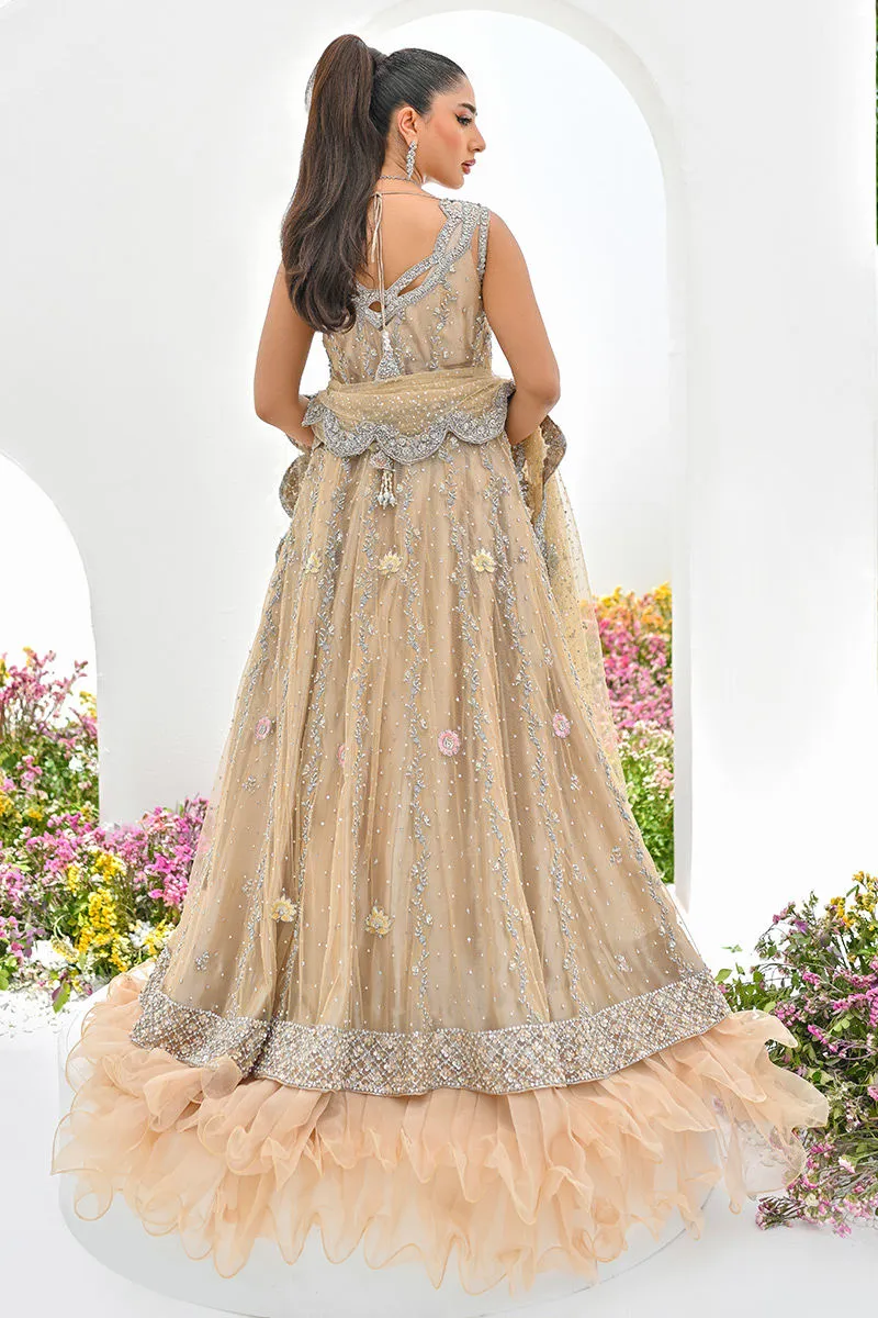 Pakistani Bridal Dress in Royal Gown Lehenga Style