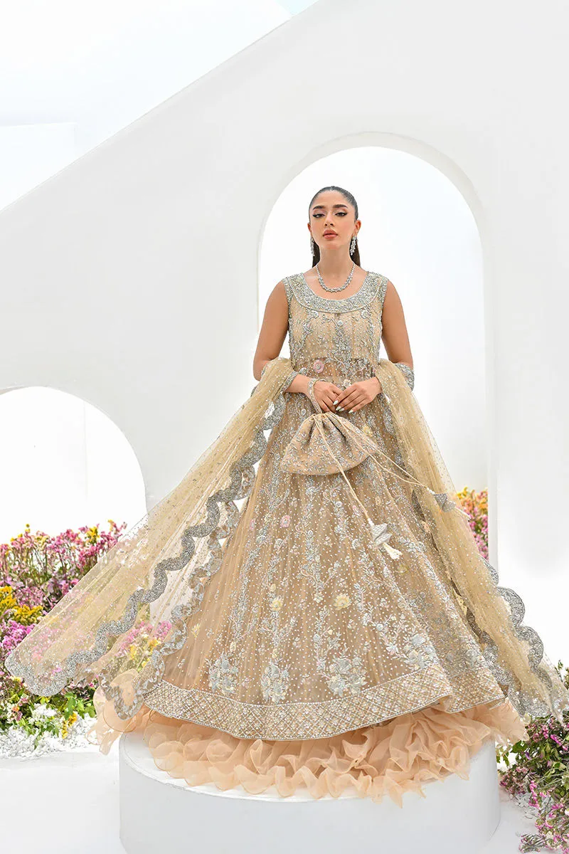 Pakistani Bridal Dress in Royal Gown Lehenga Style
