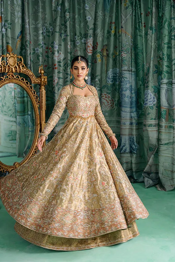 Pakistani Bridal Dress in Wedding Gown Dupatta Style