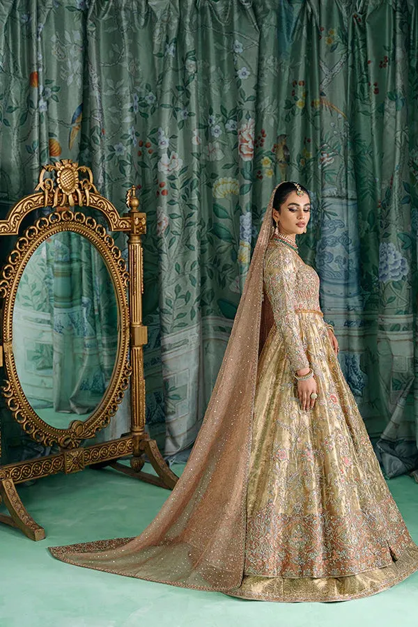 Pakistani Bridal Dress in Wedding Gown Dupatta Style