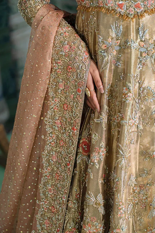 Pakistani Bridal Dress in Wedding Gown Dupatta Style