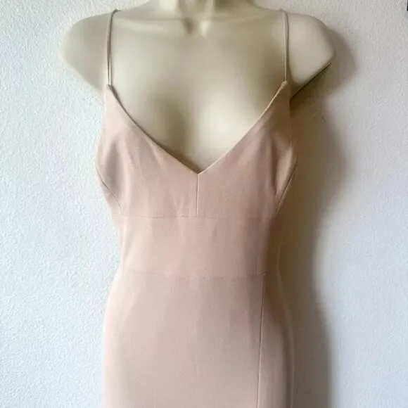 Park &amp; Fifth Sz XL Valdes‎ Dress Maxi Gown Taupe Dusty Blush Bridesmaid Formal