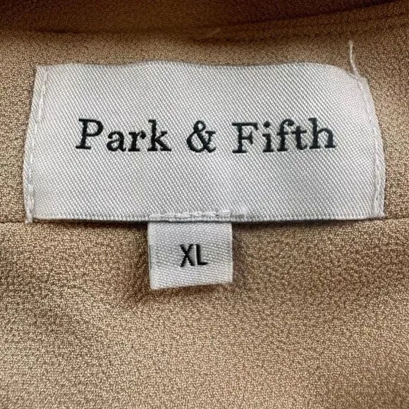 Park &amp; Fifth Sz XL Valdes‎ Dress Maxi Gown Taupe Dusty Blush Bridesmaid Formal