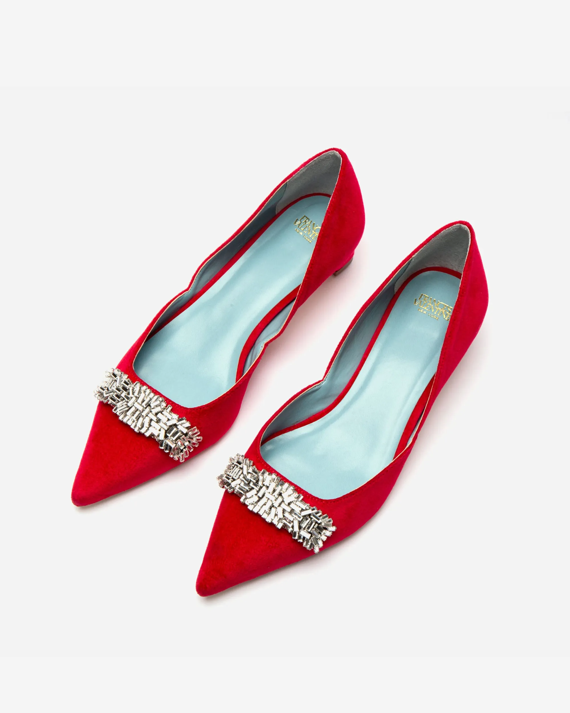 Paula Mini Block Heel - Velvet Red