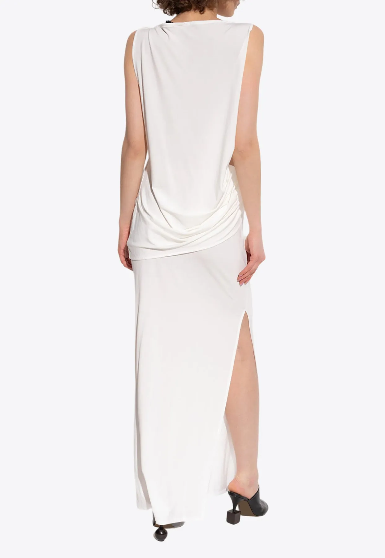 Peplo Sleeveless Maxi Dress