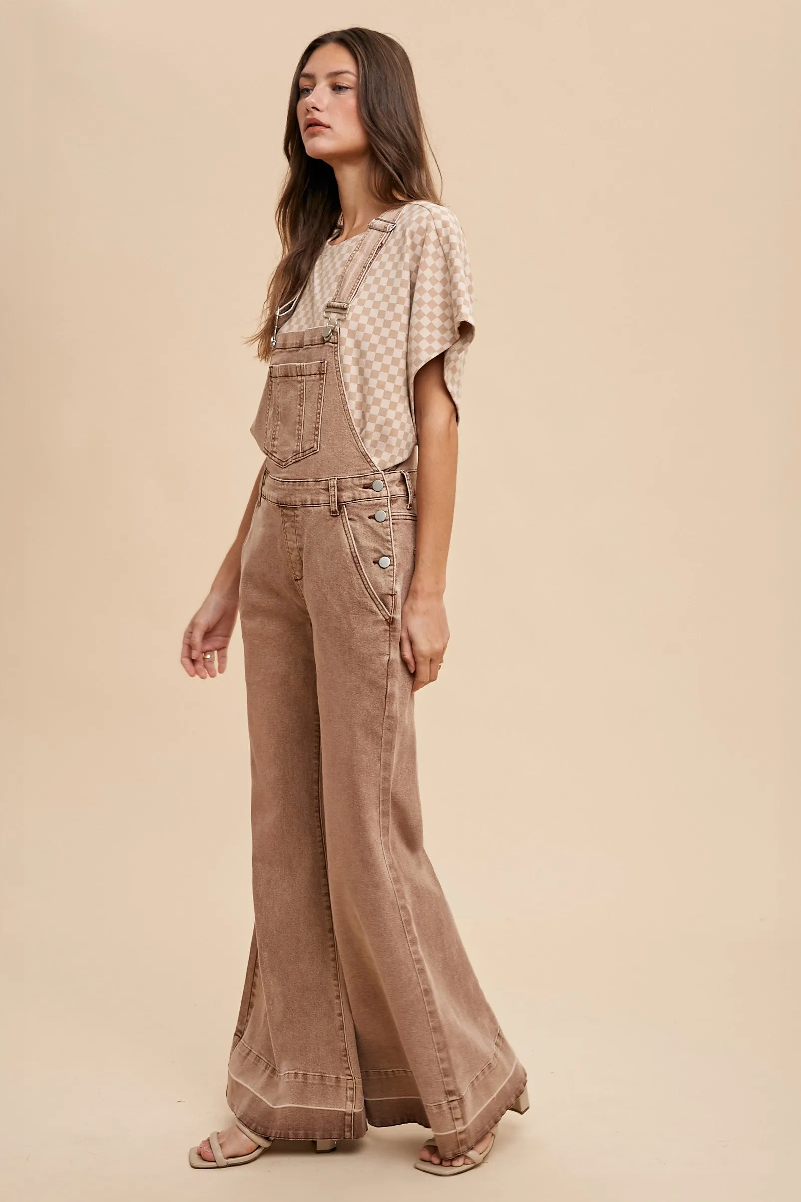 Perfect For You Flare Overalls