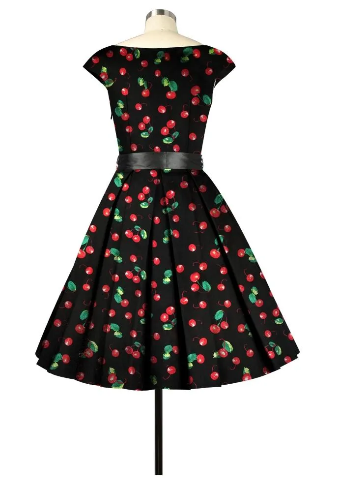 Pleats To Meet You Dress In Cherries
