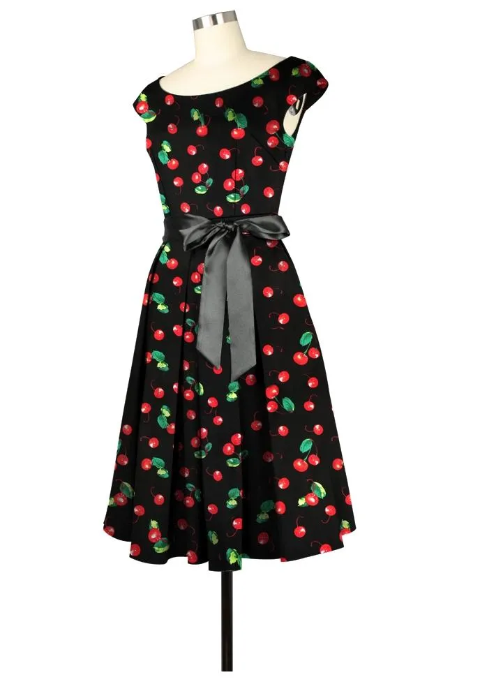 Pleats To Meet You Dress In Cherries