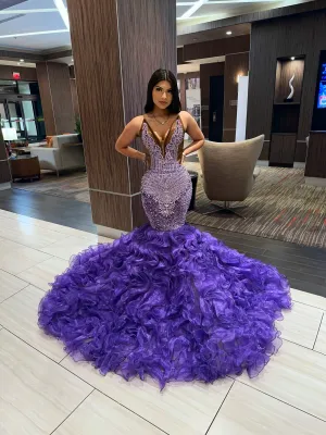 Precious Mermaid Gown in Purple