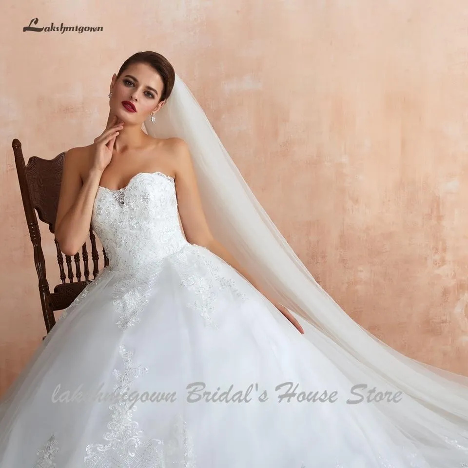 Princess Lace Wedding Gowns Off the Shoulder