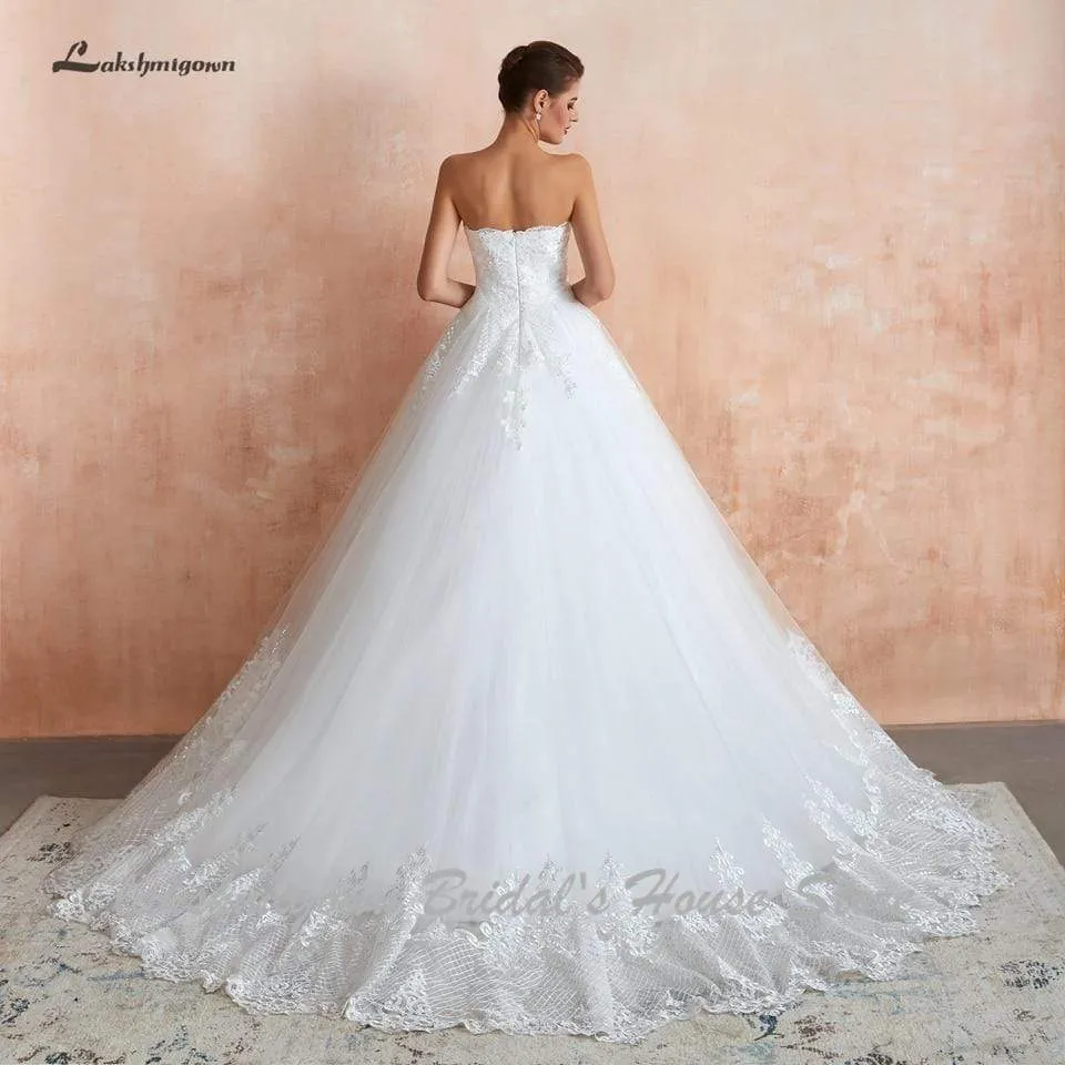 Princess Lace Wedding Gowns Off the Shoulder