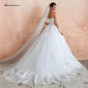 Princess Lace Wedding Gowns Off the Shoulder