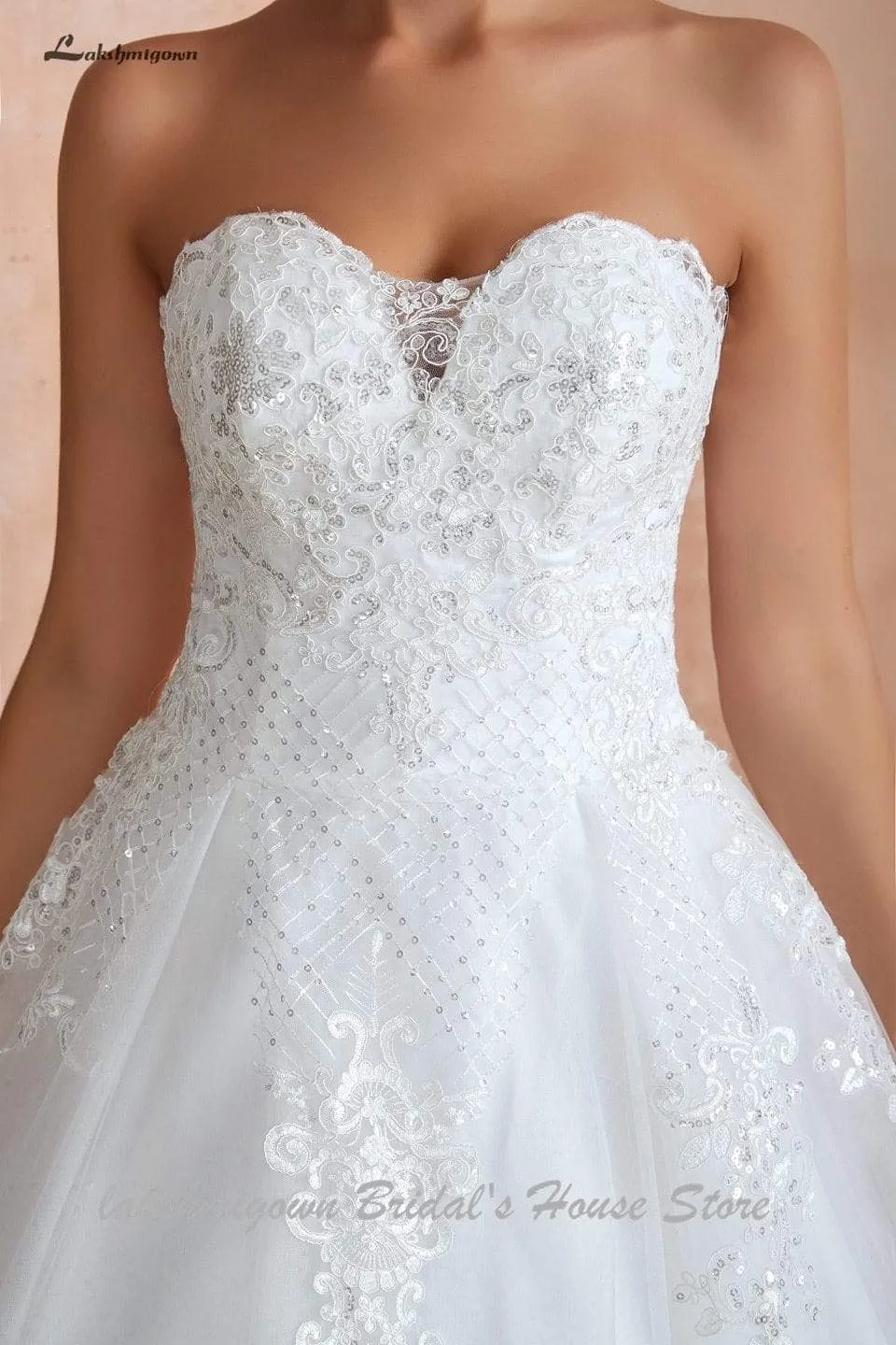 Princess Lace Wedding Gowns Off the Shoulder