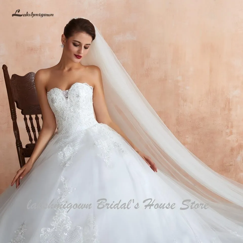 Princess Lace Wedding Gowns Off the Shoulder