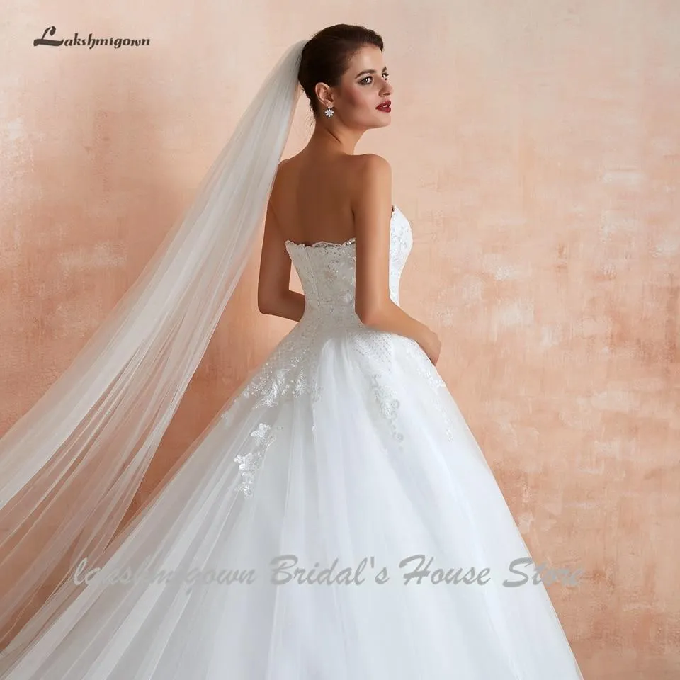 Princess Lace Wedding Gowns Off the Shoulder