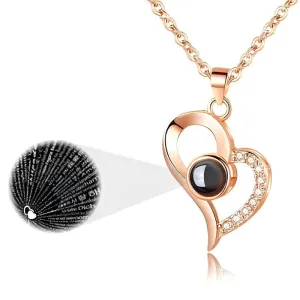 Projection Necklace With 100 Languages