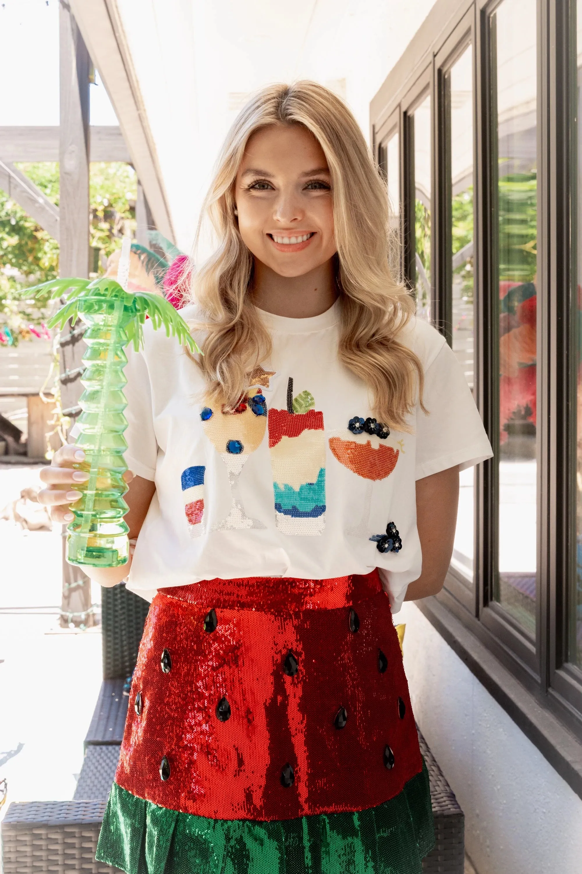 Queen of Sparkles Rum, Wine and Blueberry Tee