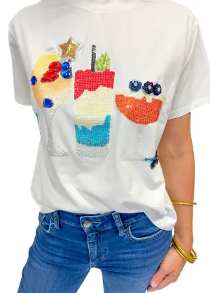 Queen of Sparkles Rum, Wine and Blueberry Tee