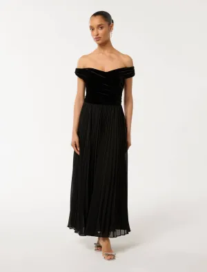 Rebecca Petite Velvet Dress