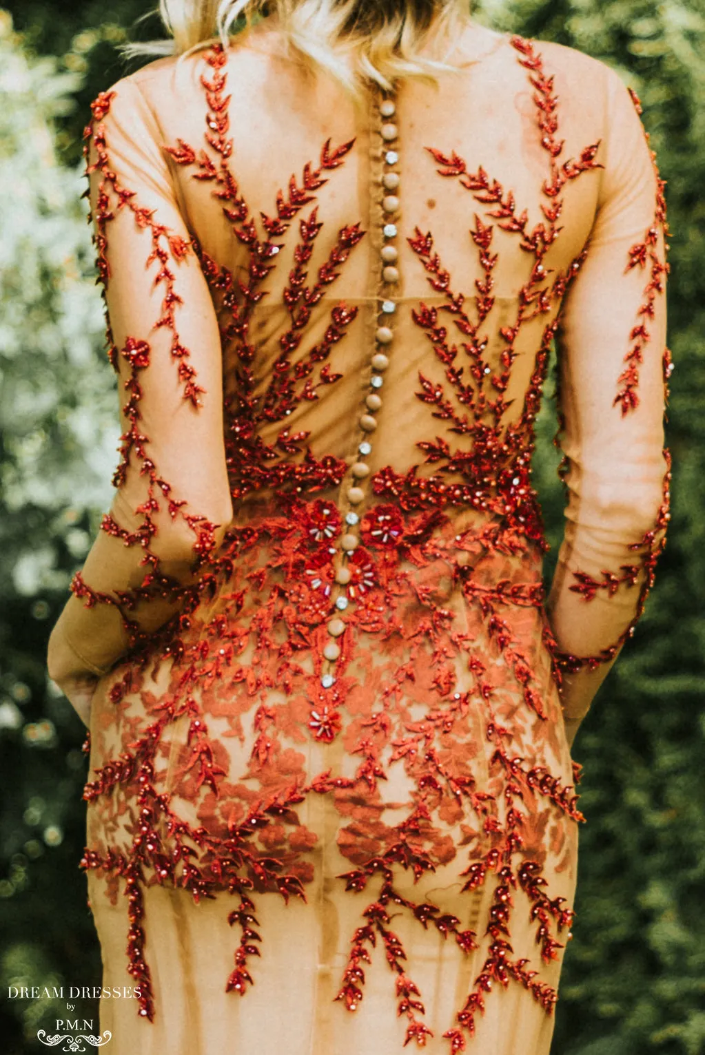 Red and Nude Tulle Dress (#Lacye)