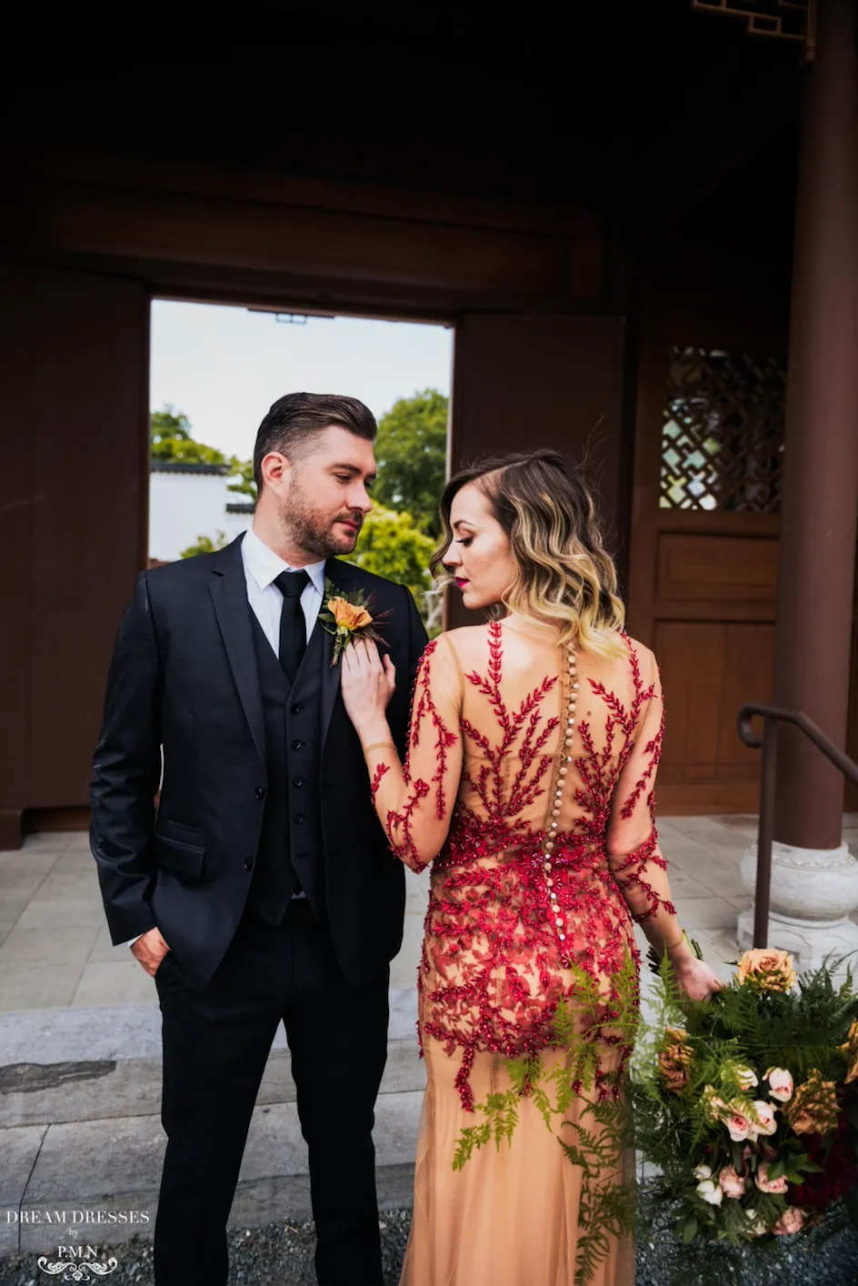 Red and Nude Tulle Dress (#Lacye)