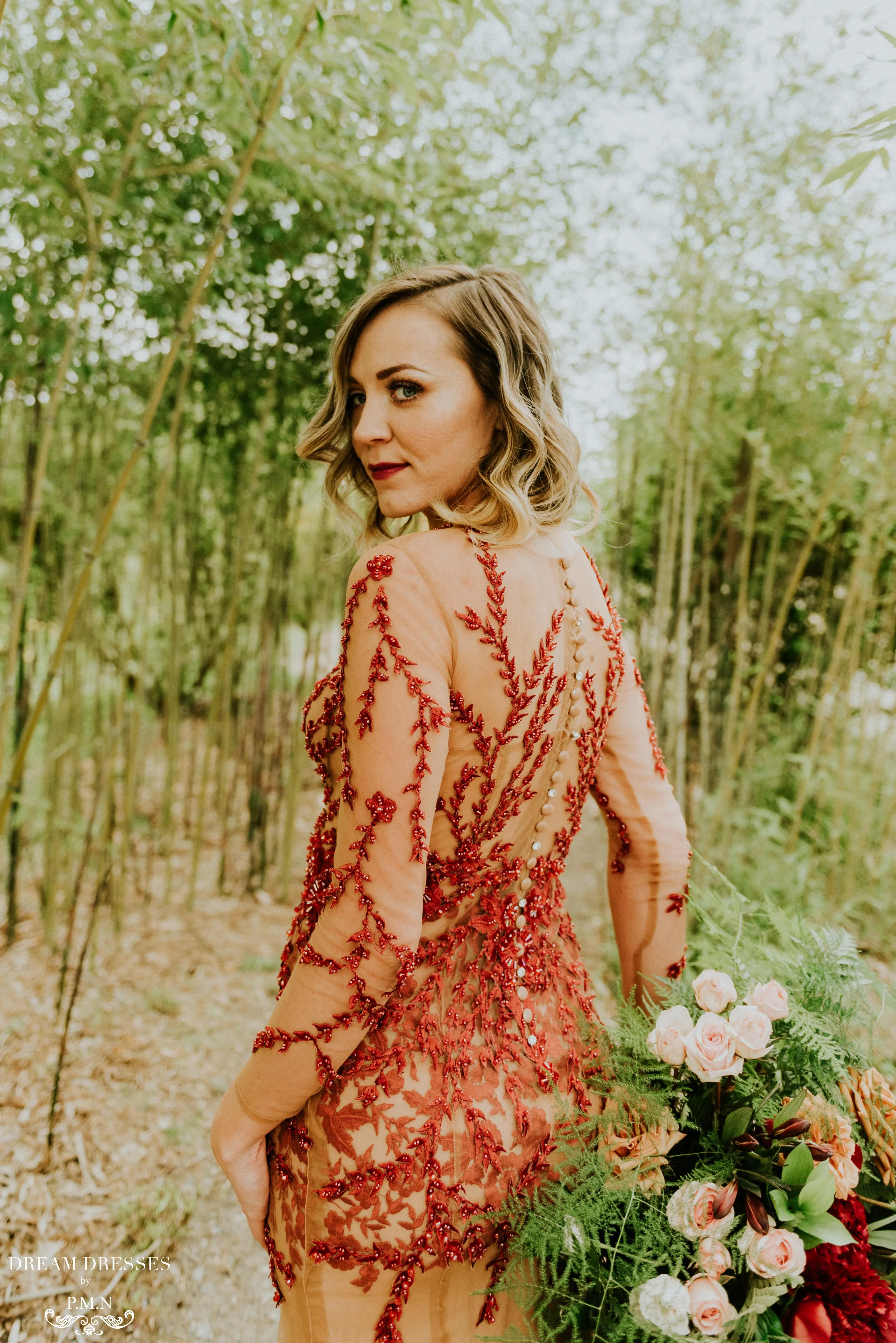 Red and Nude Tulle Dress (#Lacye)