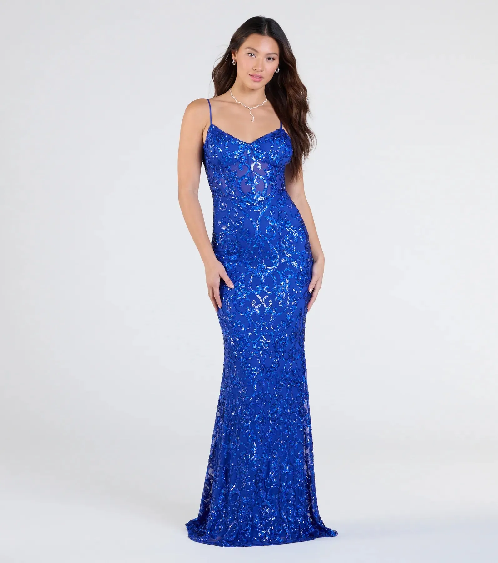 Rosalia Sweetheart Mermaid Sequin Formal Dress
