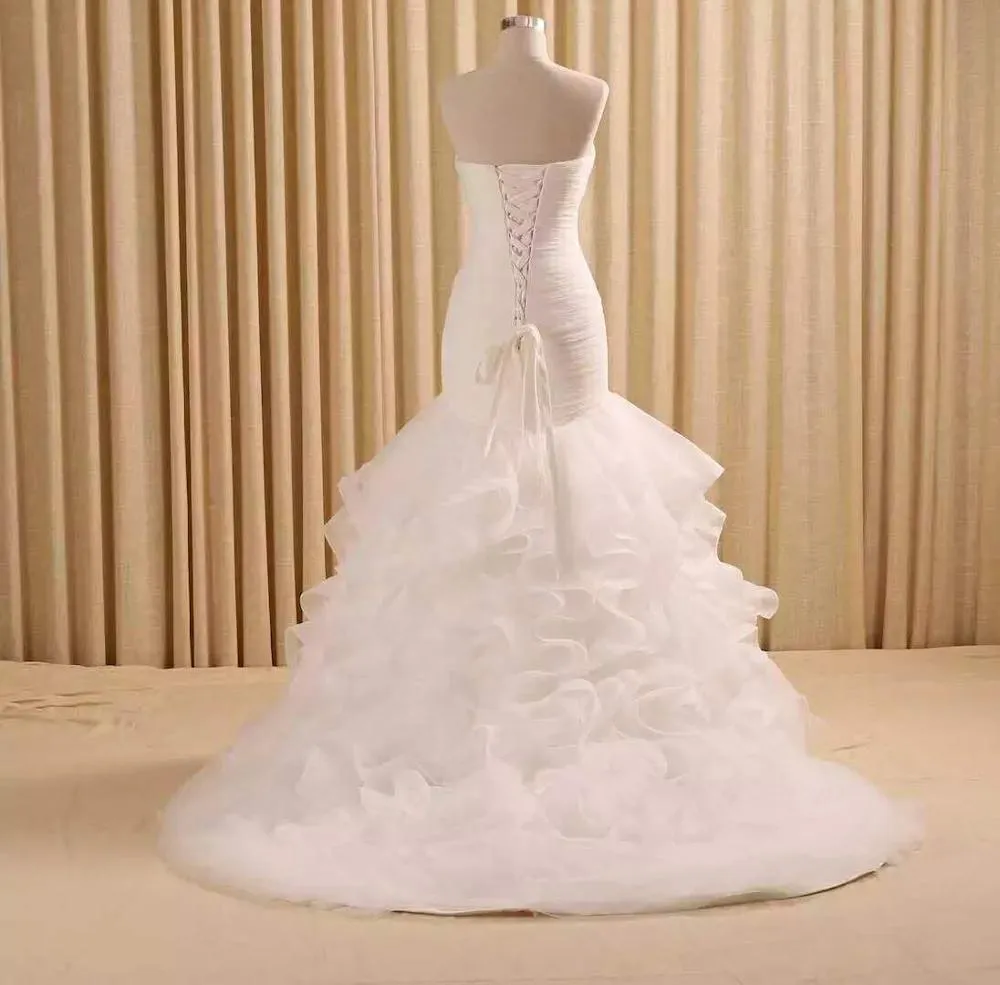 RSM66117 robe de marriage luxury mermaid wedding sexy lace wedding gown bridal dress
