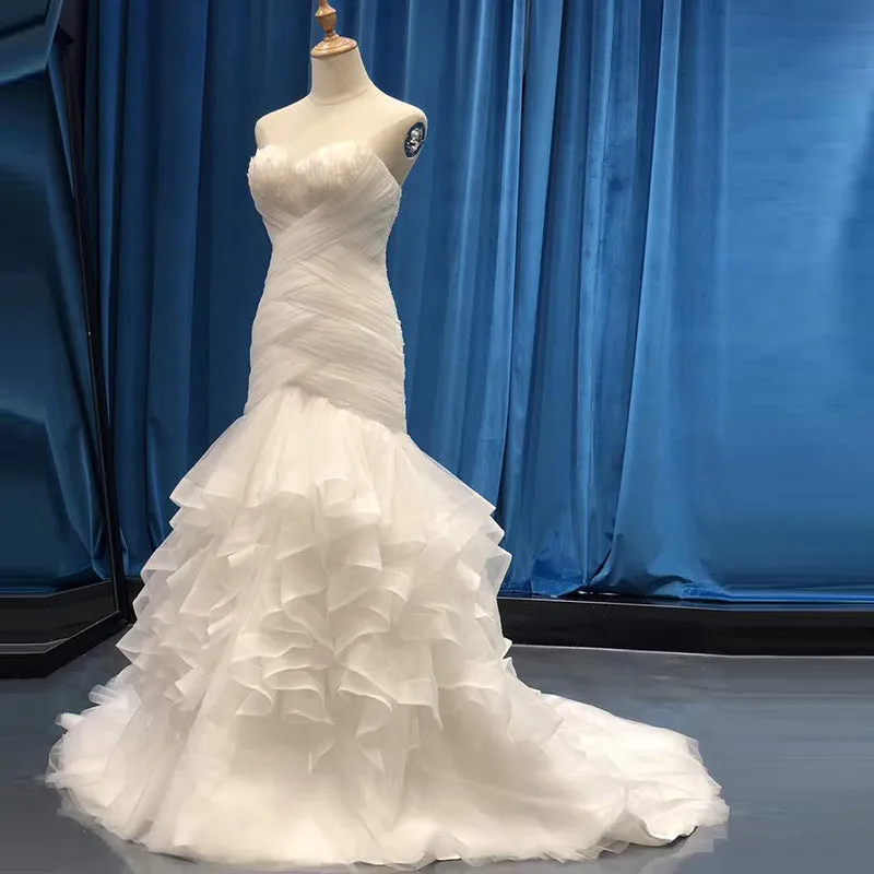 RSM66117 robe de marriage luxury mermaid wedding sexy lace wedding gown bridal dress