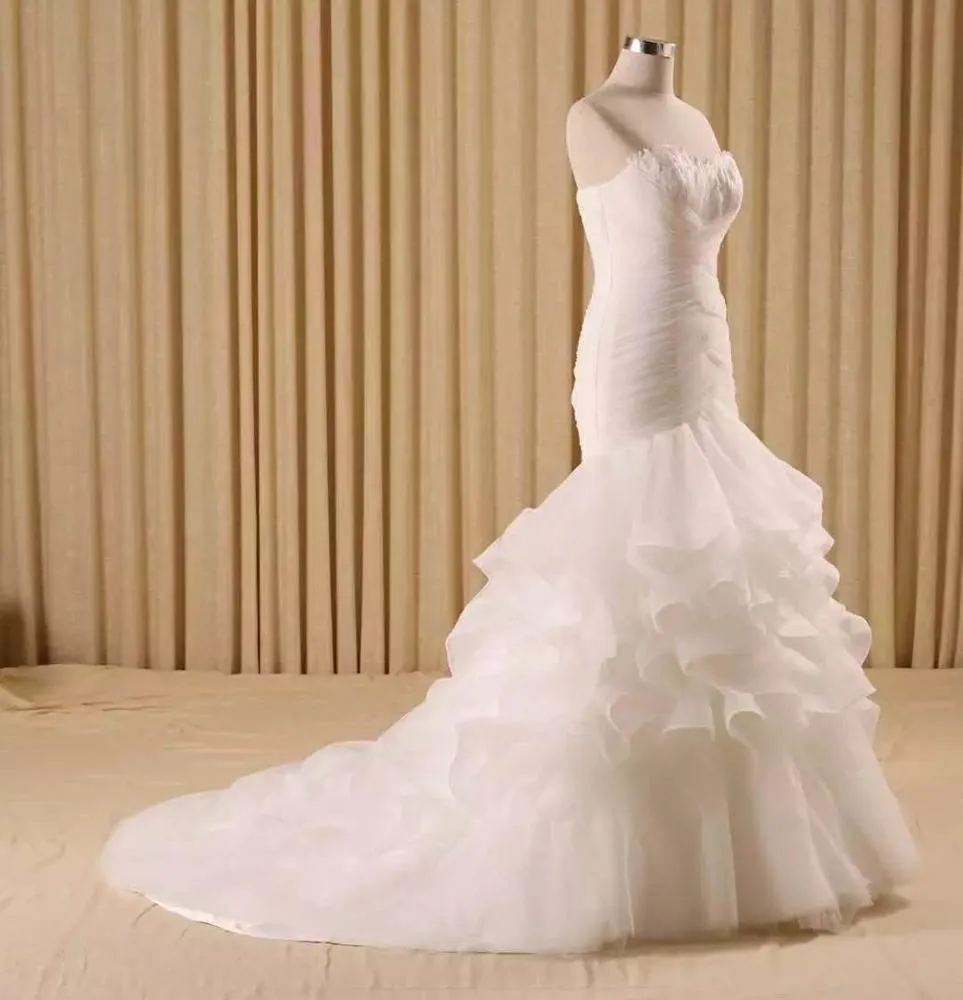 RSM66117 robe de marriage luxury mermaid wedding sexy lace wedding gown bridal dress