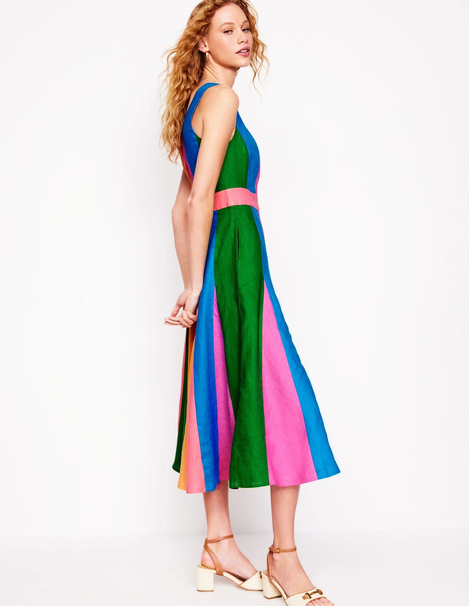 Seam Detail Fit & Flare Dress