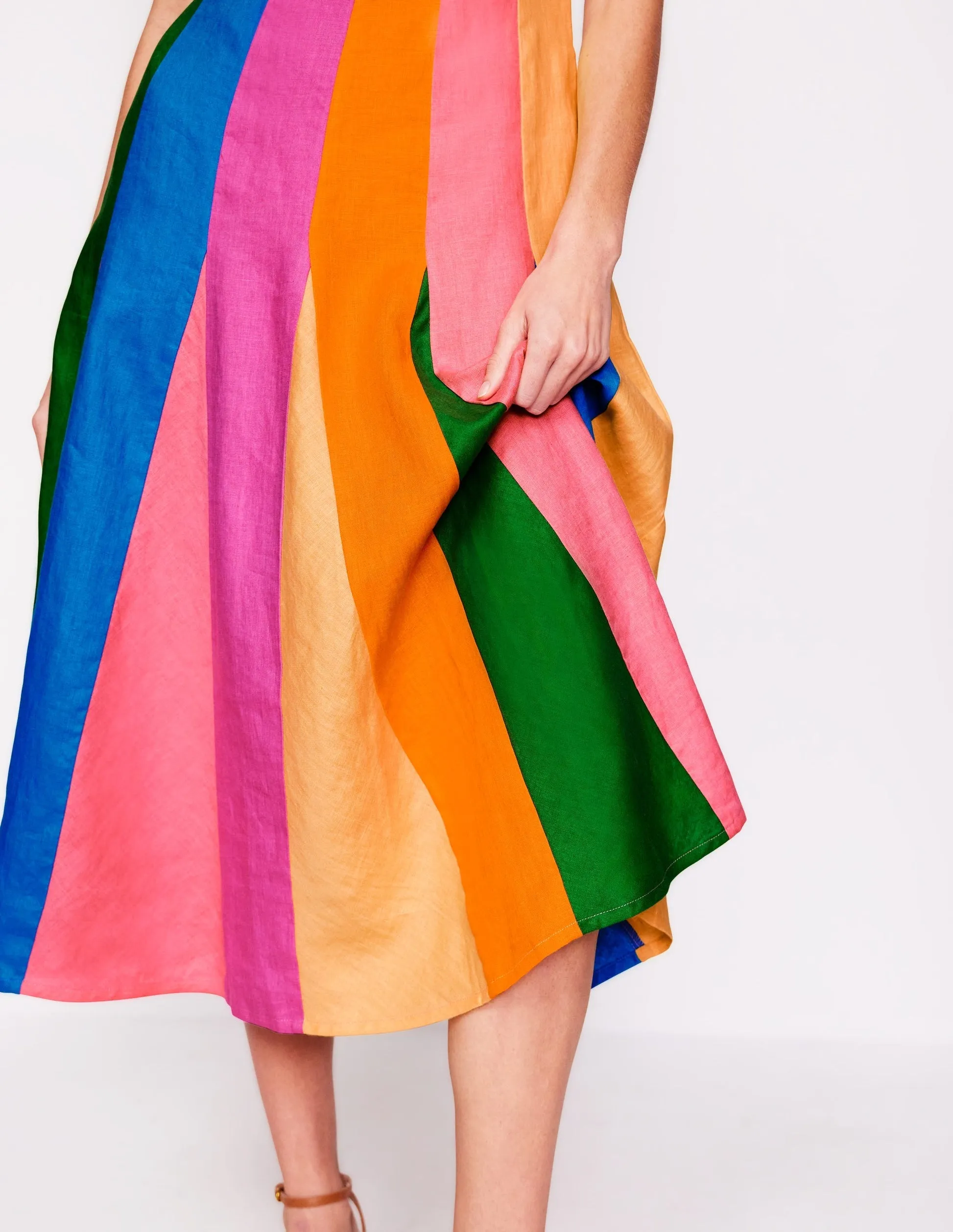 Seam Detail Fit & Flare Dress